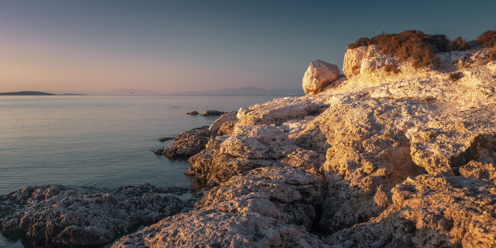 Rugged coastline in Didim in Turkey's Aydın Province.jpg